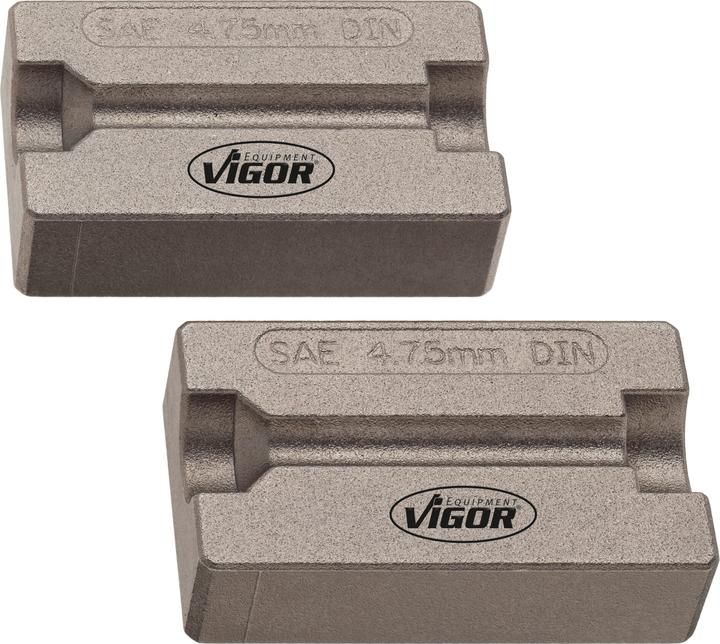 Actual product image Vigor PAIR OF CLAMPING JAWS 4.75MM F. V1728 (4.75 mm)