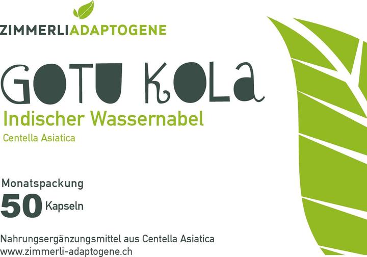 Immagine prodotto Zimmerli Adaptogene Gotu Kola Capsule 50 Capsule (1 Pezzo/i, Pillole, 25 g)