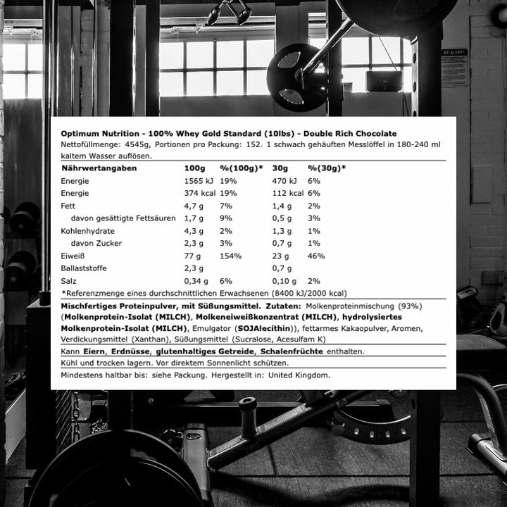 Produktbild Optimum Nutrition 100% Whey Gold Standard (Schokolade, 1 Stk., 4545 g)