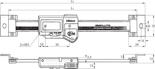 Image du produit Mitutoyo Système de mesure linéaire IP66 Horizontal