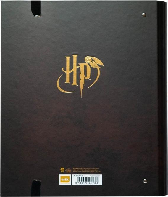 Actual product image Grupo Erik Harry Potter - Classeur Premium à 4 anneaux avec élastique Lunettes d'Harry (32 x 26 cm, 1 Piece)