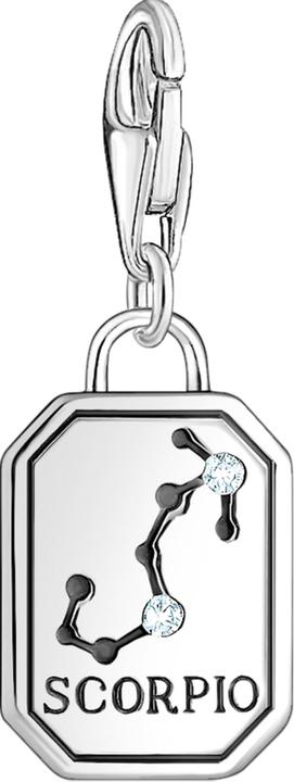 Actual product image Thomas Sabo Charm pendant zodiac sign scorpion with silver stones (925 silver)
