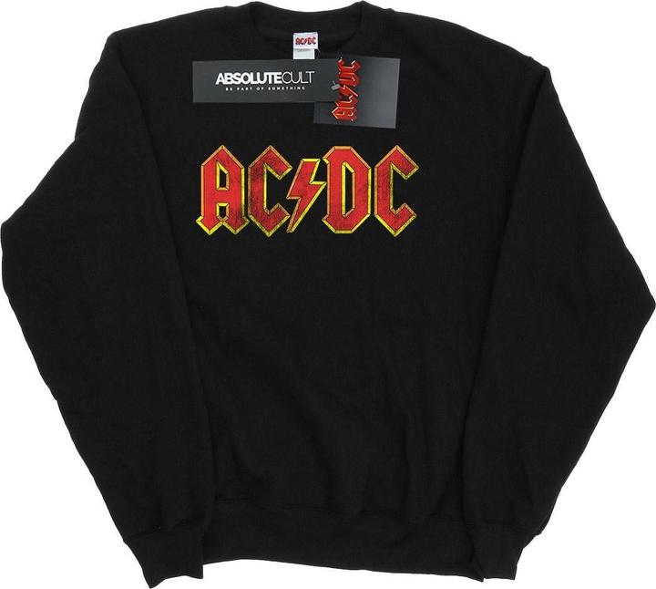 Immagine prodotto AC/DC Distressed Red Logo Felpa Ragazze (128)