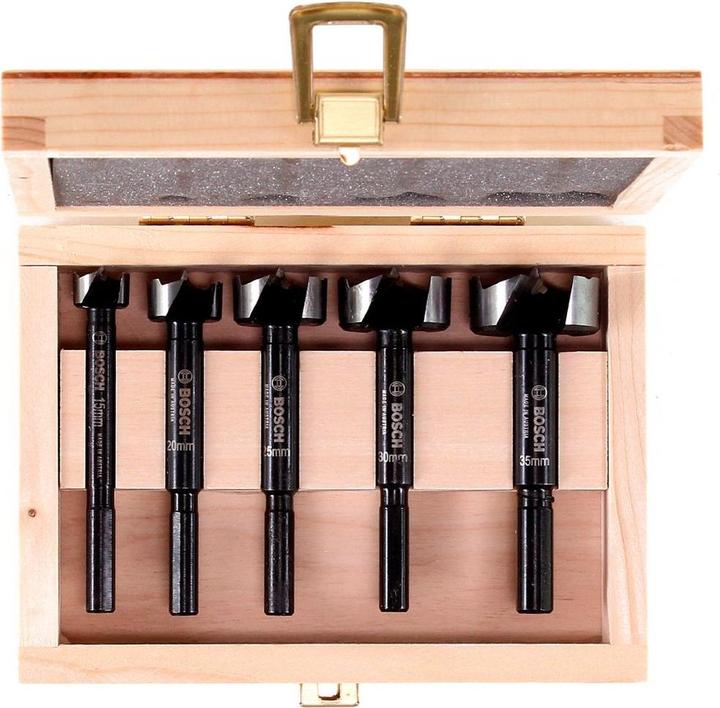 Produktbild Bosch Professional Zubehör 5-tlg. Forstnerbohrer-Set, 15–35 mm (15, 20, 25, 30, 35 mm)