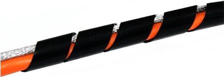 Produktbild Tecline Spiral-Kabelschlauch, 6-60 mm, schwarz, 10 m Zum Bündeln der Kabel bei PC, TV, HiFi-Anlage usw. (Kabelschlauch, 1000 cm)