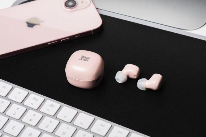 Immagine prodotto Cuffie cablate Blue Star BLUE STAR auricolari wireless bluetooth TWS Mini A19 rosa (3.50 h, Senza fili)