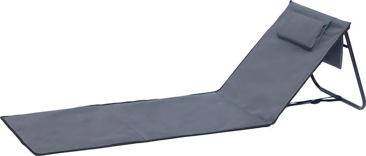 Mojawo Strandliege Strandmatte Rückenlehne Kissen faltbar L152xB51xH41cm (152 cm)