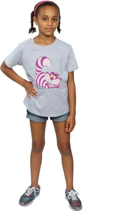 Actual product image Disney Girls Alice In Wonderland Cheshire Cat Cotton T-Shirt (152, 158)