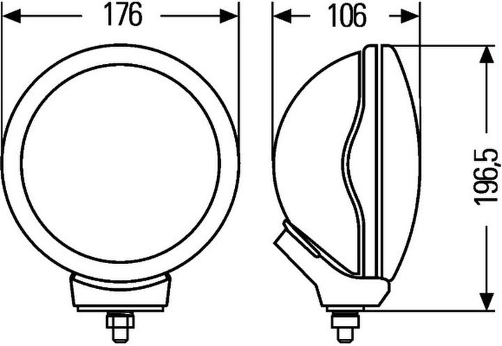 Immagine prodotto Hella Proiettore alogeno abbagliante FF rotondo in superficie