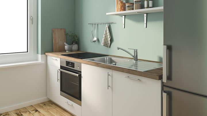 Actual product image Grohe Kitchen faucet with single lever mixer Start Eco glossy chrome 31685000