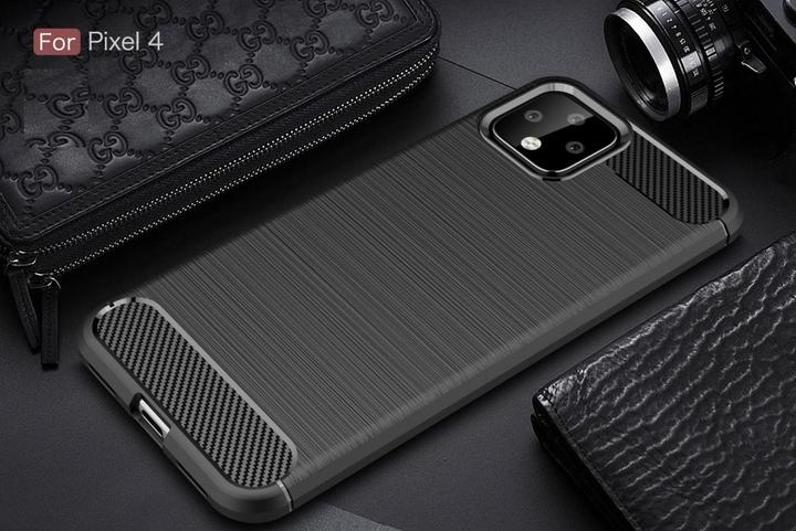 Produktbild Screenguard Google Pixel 4 Hülle Carbon Brushed Soft TPU (Google Pixel 4)