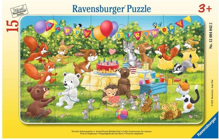 Actual product image Ravensburger Animal birthday party (15 pieces)