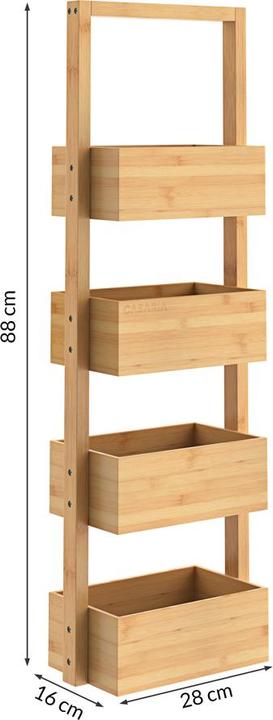 Actual product image Casaria Bathroom shelf (88 x 28 x 16 cm)