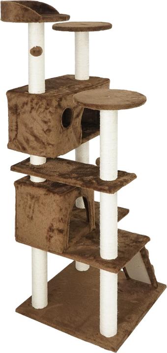 Immagine prodotto Wiltec Albero tiragraffi marrone 130 cm Albero tiragraffi per gatti Albero arrampica gatti (130 cm, Marrone)