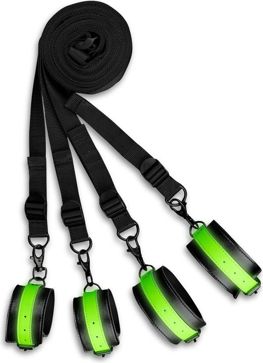 Actual product image Ouch! Bed Bindings Restraint Kit - Glow in the Dark