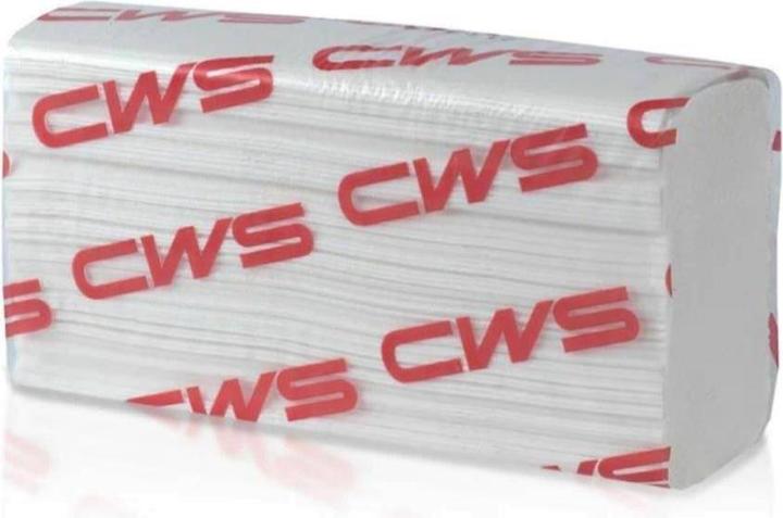 Immagine prodotto CWS Salviettine di carta con piegatura a M, cellulosa, a 3 veli, bianca, conf. da (2500 x)