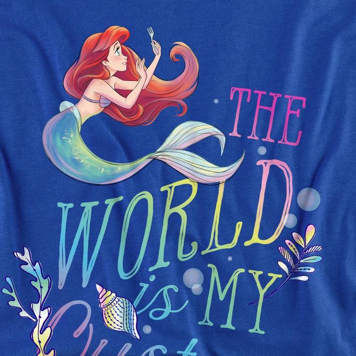 Actual product image The Little Mermaid Unisex Adult World Is My Oyster T-Shirt (S)