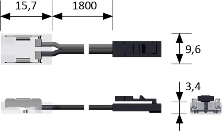 Produktbild Halemeier Anschlussleitung LED Band Versa 12 V (180 cm, Indoor)
