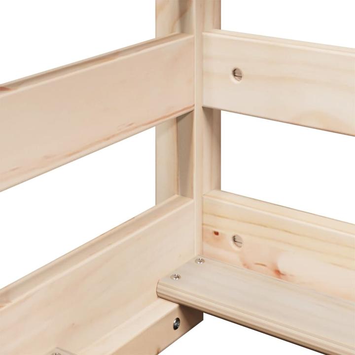 Image du produit VidaXL Lit surélevé avec échelle Toit Lit d'enfant Lit de jeu 90x190cm bois massif (90 x 190 cm)