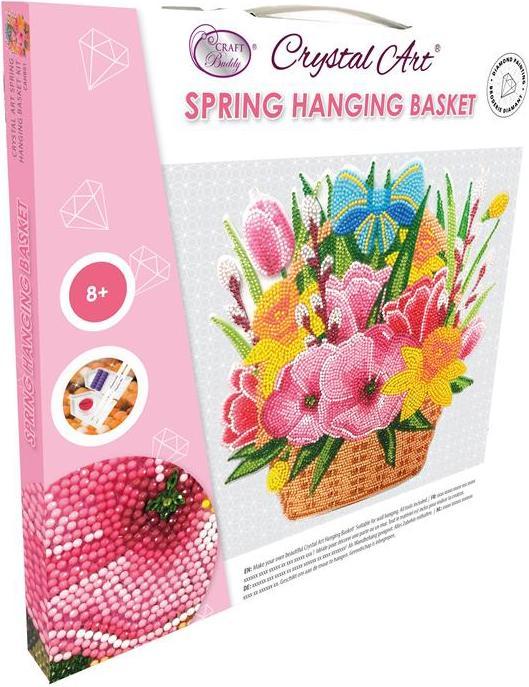 Image du produit Craft Buddy Printemps, 30x30cm Crystal Art Panier suspendu
