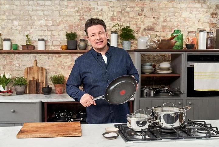 Immagine prodotto Tefal Jamie Oliver Cook's Direct On (28 cm, Padella per friggere, Acciaio inossidabile)