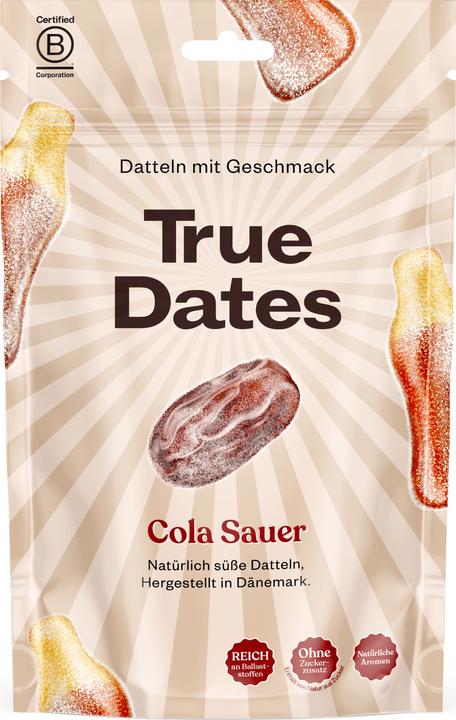 Image du produit True Gum True Dates – Saure Cola 100g, Produkttyp: Datteln (1 pcs, 100 g)