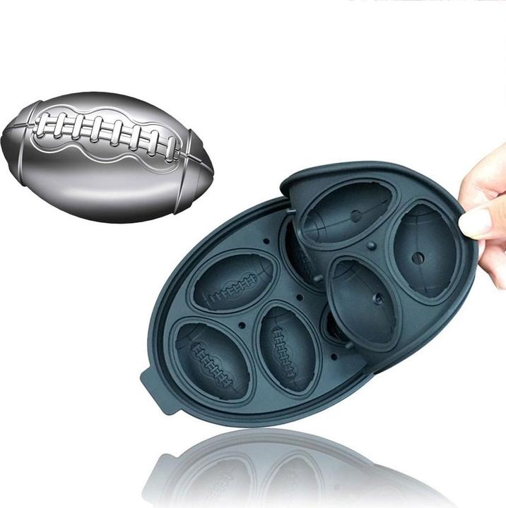 Actual product image König Design Silicone ice cube mould football ice mould whisky round ice ball ice cube tray
