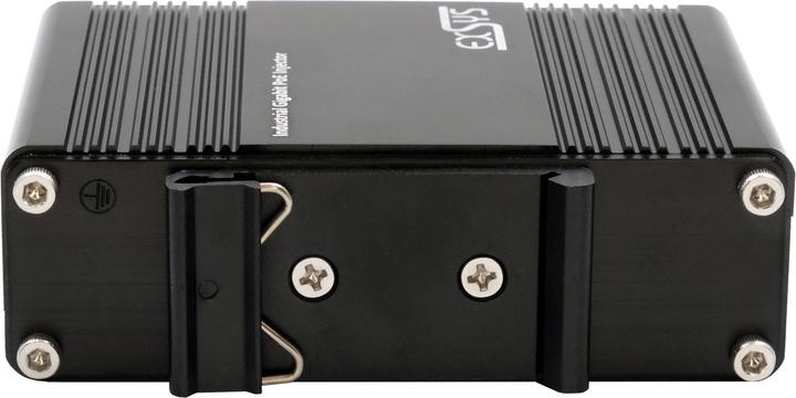 Immagine prodotto Exsys Iniettore industriale PoE+ Gigabit EN50155 (802.3af (PoE), 802,3at (PoE+), 30 W)