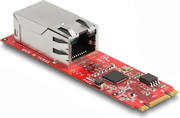 Produktbild Delock Konverter M.2 Key B+M Stecker zu 1 x RJ45 2,5 Gigabit LAN Port horizontal (M.2 Key B, M.2 Key M)