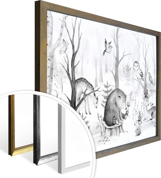 Image du produit Trenddeko Amis des animaux dans la forêt - (120 x 100 cm)