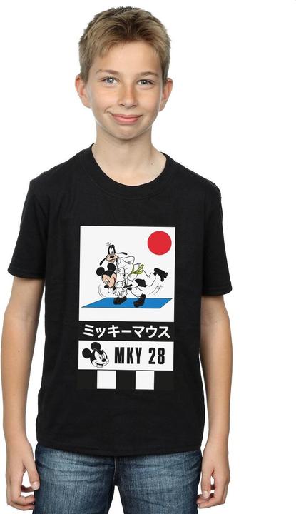 Actual product image Disney Boys Mickey And Goofy Karate T-Shirt (140, 146)