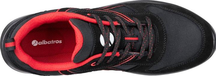 Produktbild Albatros CLIFTON LOW SRC 648700210000045 Sicherheitsschuh S3 Schuhgrösse (EU): 45 Schwarz, Rot 1 Paa (S3, 45)