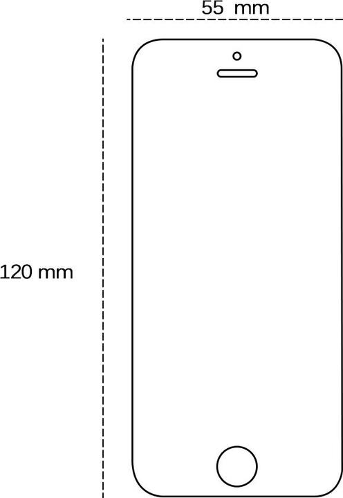 Produktbild OEM Gehärtetes Glas 2,5D für iPhone 5 / 5S / 5C / SE (5S)