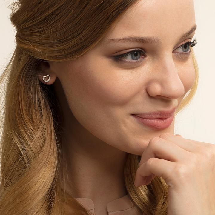 Produktbild Thomas Sabo Ohrstecker Herzen Gross (925er Silber)