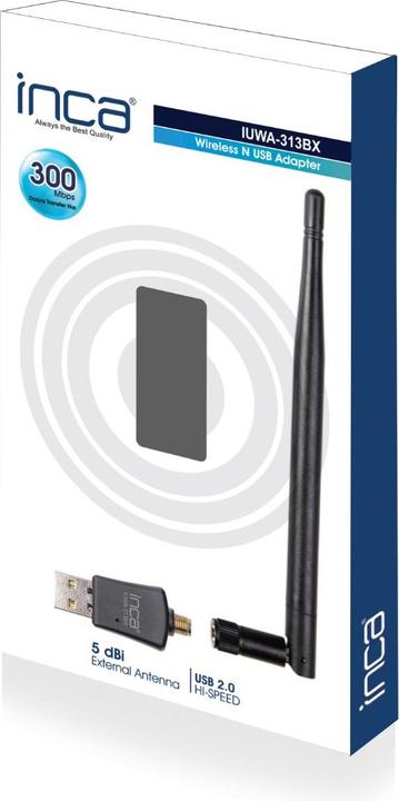 Actual product image Inca IUWA-313BX 300 MBPS 11N EXTERNAL 5DPI (Wi-Fi)