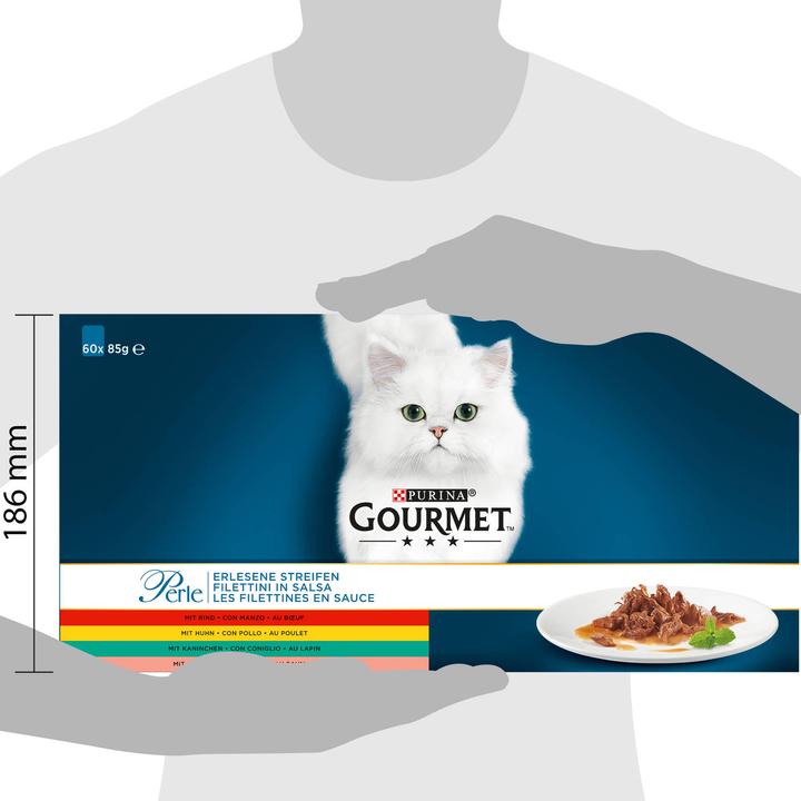 Image du produit Gourmet Perle Les Filettines en sauce (Senior, Adulte, 60 pcs, 5100 g)
