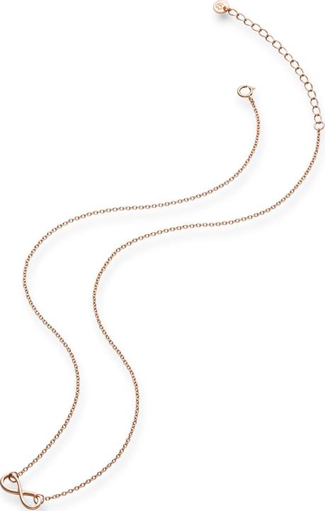 Immagine prodotto Glanzstücke München Catena Infinity da donna in argento massiccio e oro rosa 40,0 cm + 5,0 cm di estensione - 5958 (Argento, 40 - 45 cm)