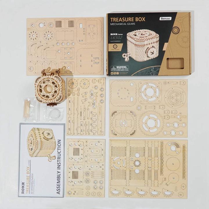 Actual product image Robotime Treasure Chest
