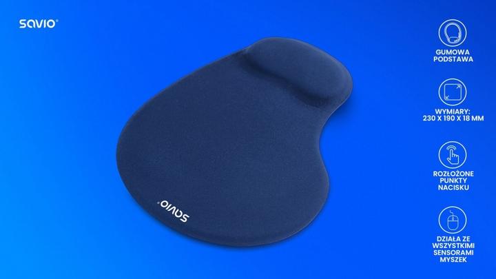 Actual product image Savio MP-01NB Mouse Pad Dark Blue