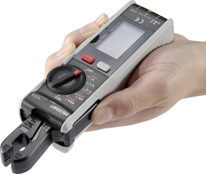 Actual product image Voltcraft VC371 Current clamp calibrated (ISO) digital CAT III 600 V display (Coun (CAT III 600V)