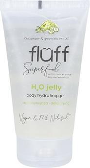 Fluff Gel idratante per il corpo Super Food H2O Gel disintossicante al cetriolo e al tè verde 150ml (Gel corpo, 150 ml)