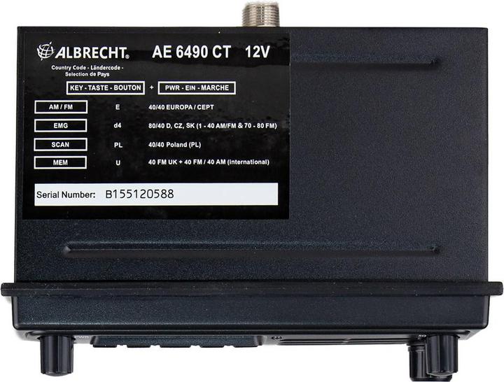 Actual product image Albrecht CB radio AE 6490 Code 12649.4