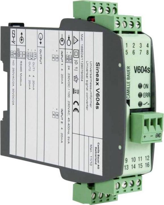 Actual product image Camille Bauer Programmable 2-channel multifunctional transmitter Sineax V604s