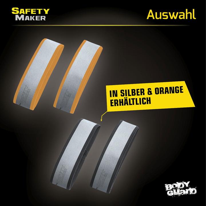 Immagine prodotto SafetyMaker Nastro riflettente 1 paio argento/arancio