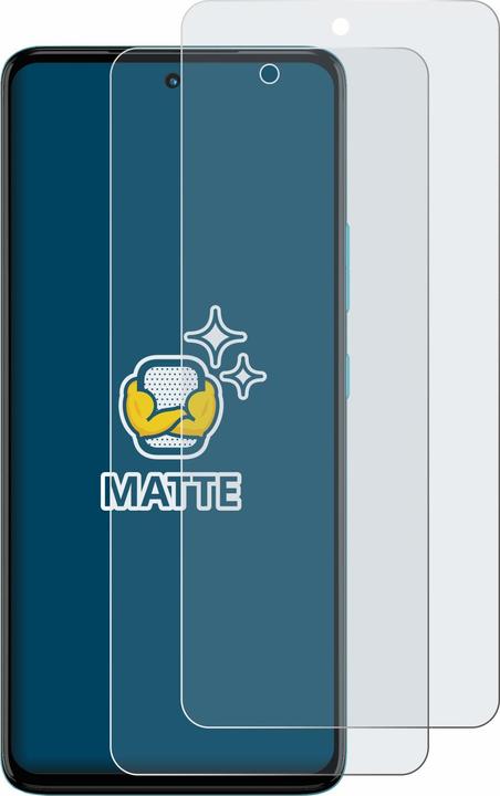 Actual product image BROTECT Anti-glare screen protector matt (2 Piece, Motorola Moto G72)