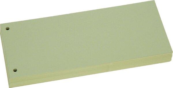 Image du produit Büroring Trennstreifen grün, 10,5 x 22,8 cm, 190g/qm Karton, gelocht, 100 Stück