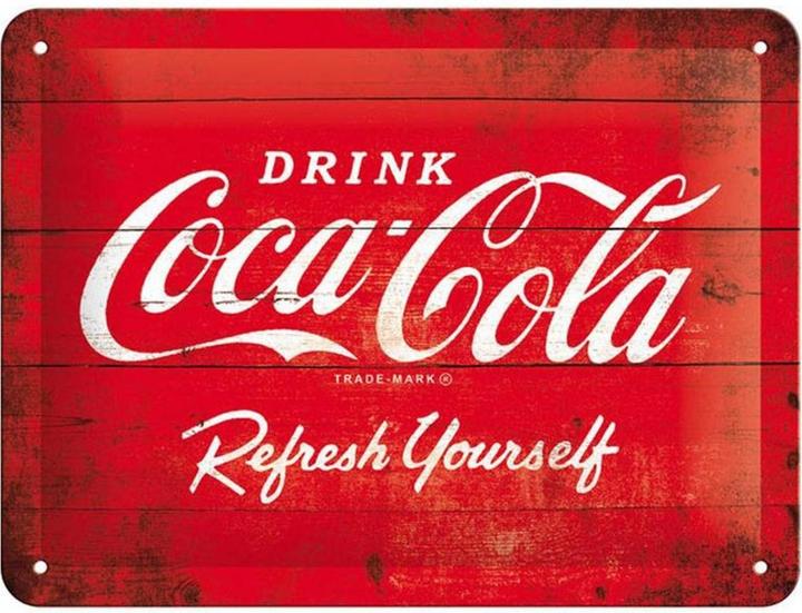 Immagine prodotto Nostalgic-Art Merchandising Cartello Coca-Cola 15 x 20 cm, metallo (15 x 20 cm)