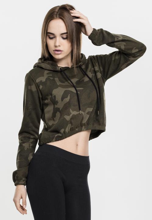 Immagine prodotto Urban Classics Felpa con cappuccio mimetica da donna (XS)