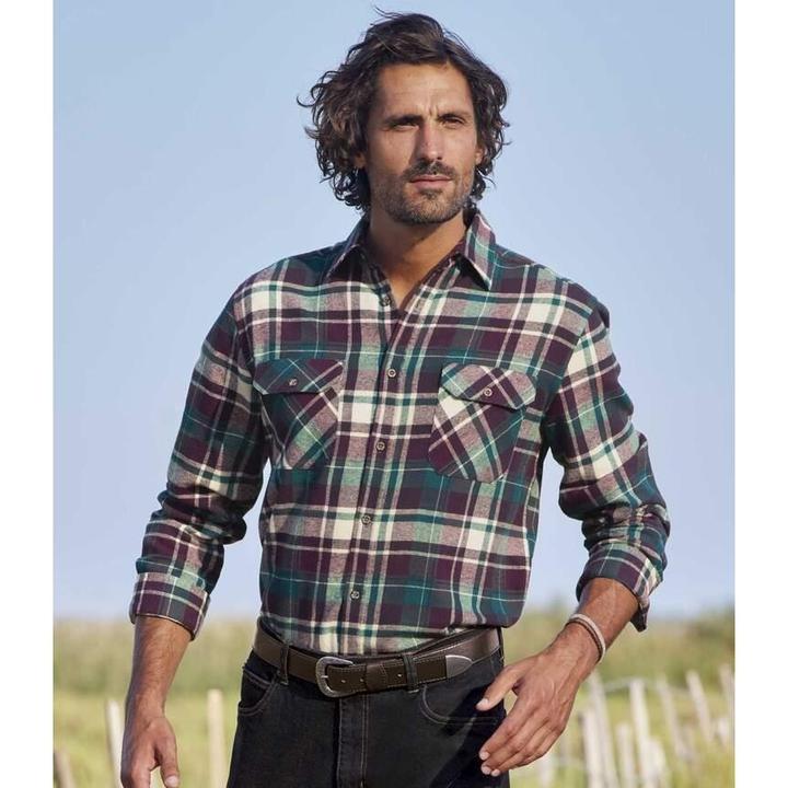 Immagine prodotto Atlas For Men Camicia di flanella a quadri (M)