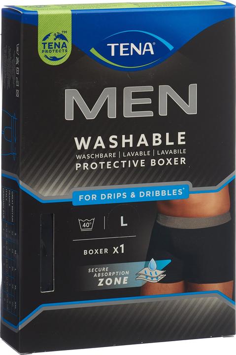 Actual product image Tena Men Washable Underwear black (1 x, Large)
